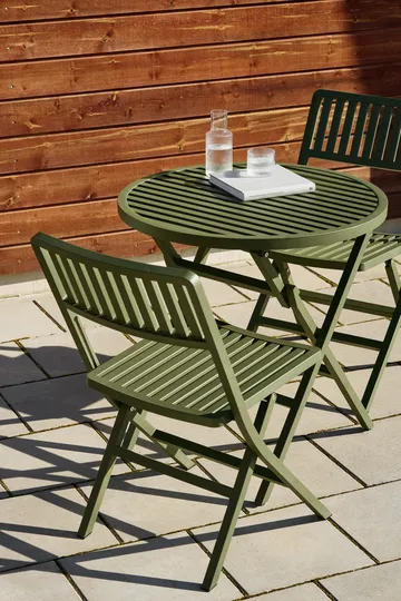 Verona mesa de café - Verde musgo, Ø72 cm - 1898