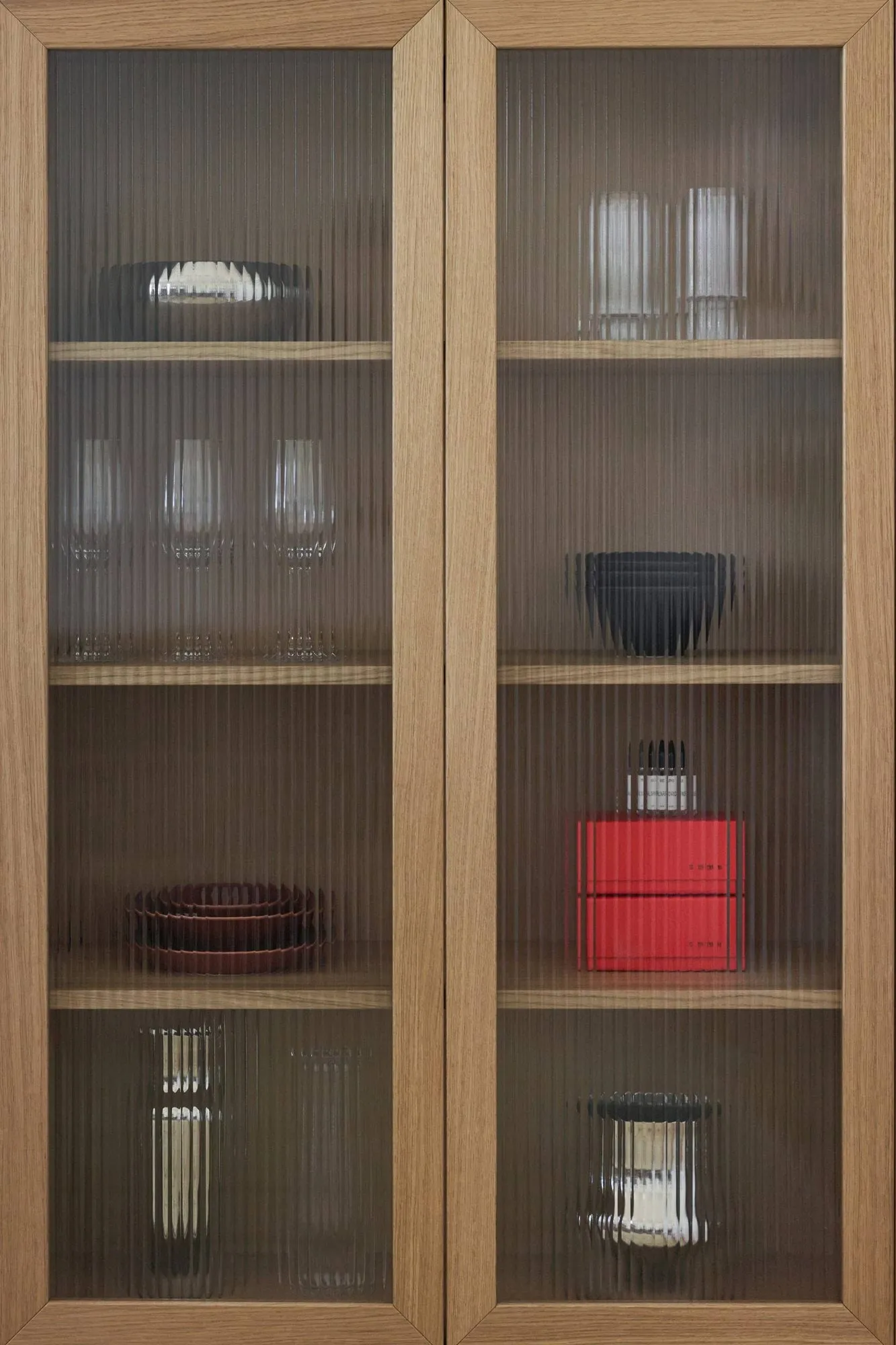 Vitrina Lid, Carvalho pigmentado branco 1898