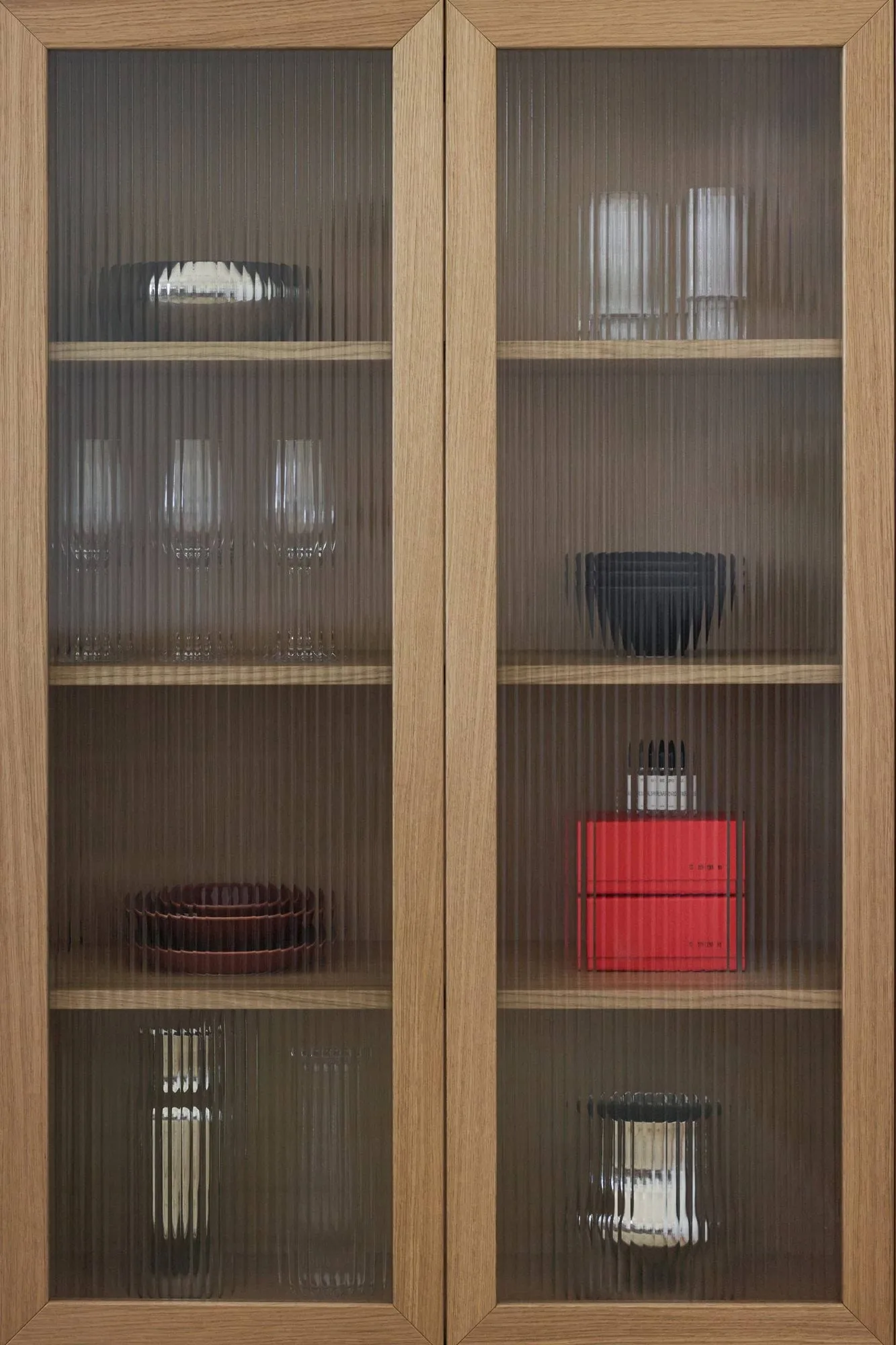 Vitrina Lid, Carvalho pigmentado branco 1898