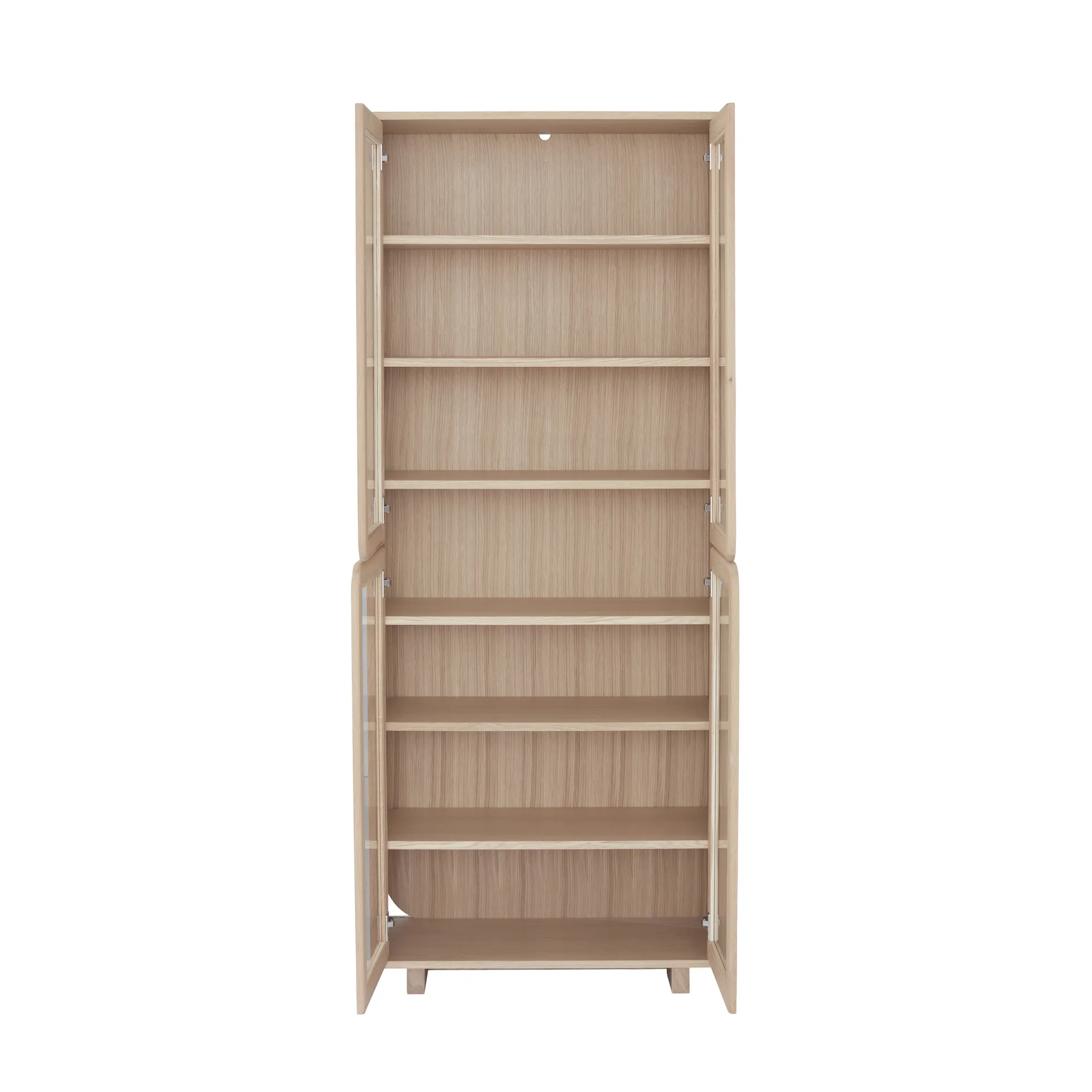 Vitrine alta Vidja, Carvalho pigmentado branco 1898