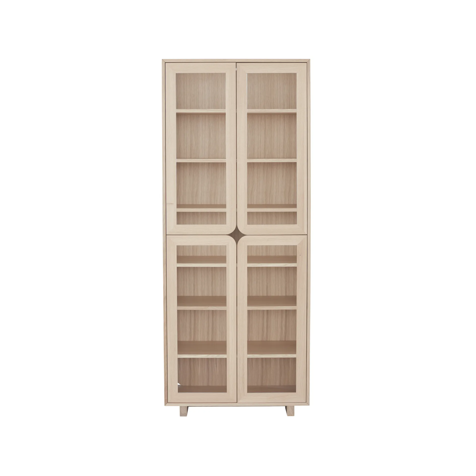 Vitrine alta Vidja, Carvalho pigmentado branco 1898