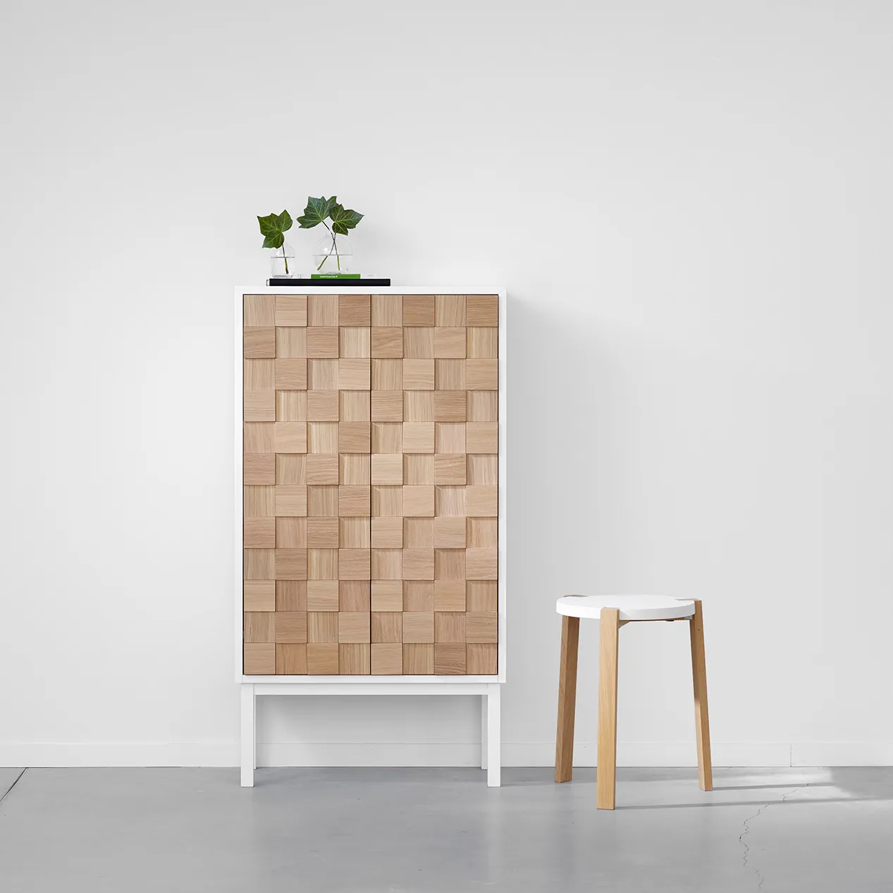 Armário Collect 2016, Branco Verniz carvalho A2