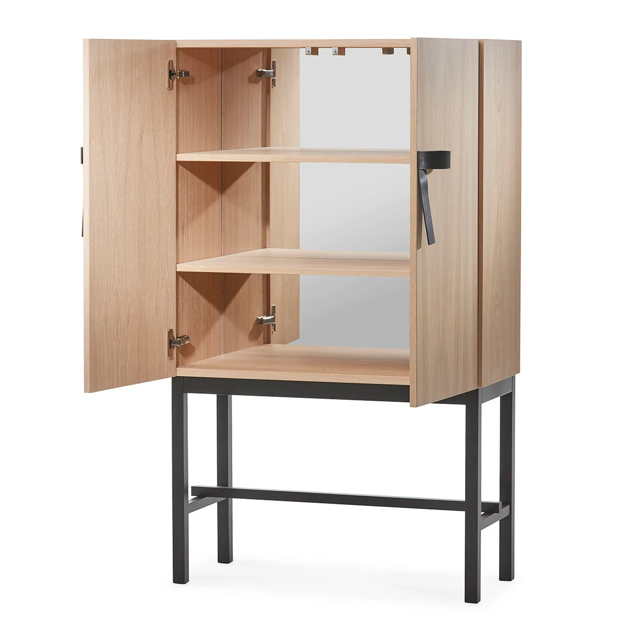 Armário The Bow, White-oiled oak-preto A2