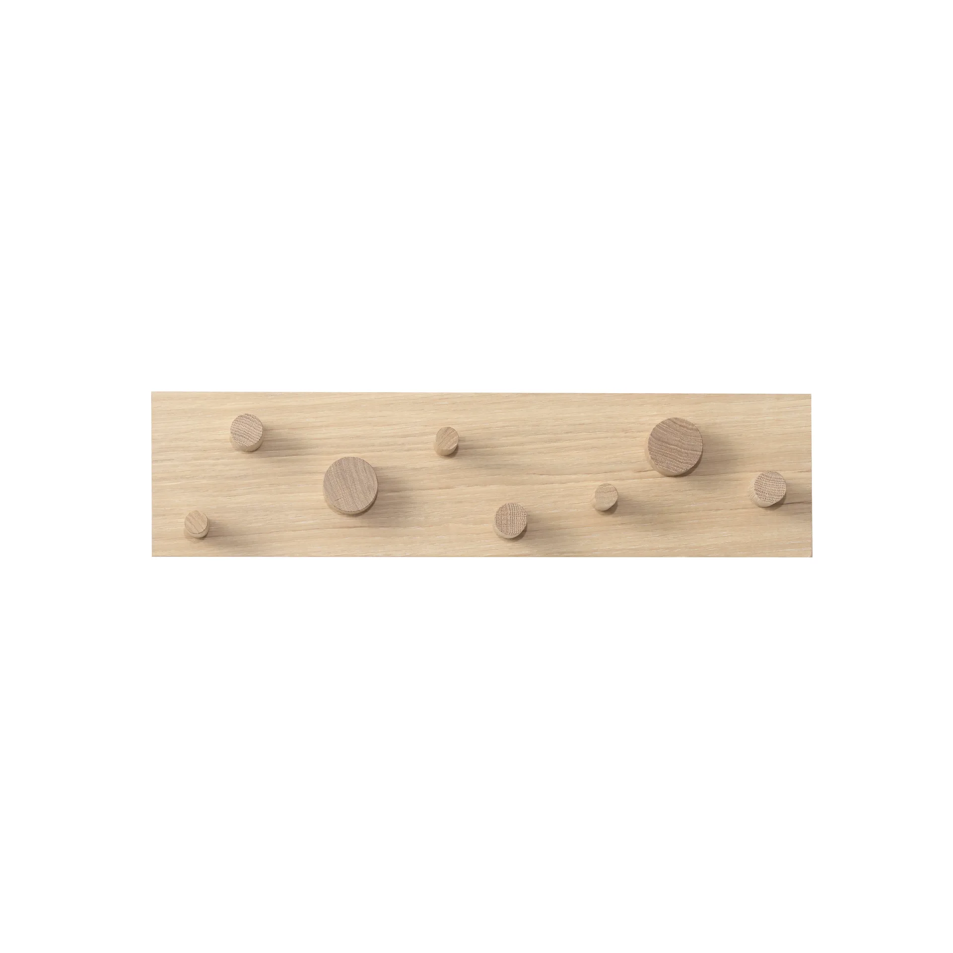 Cabide de casaco Fellow, Branco Verniz carvalho A2