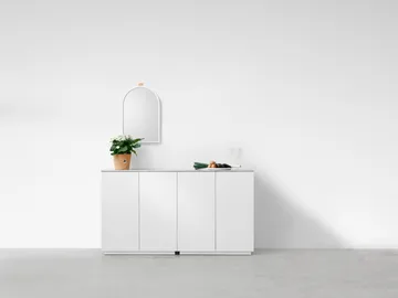 Espelho de parede Echo - Branco, 43x63 cm - A2