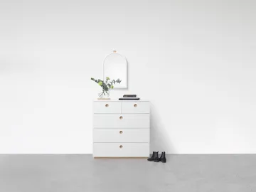 Espelho de parede Echo - Branco, 43x63 cm - A2