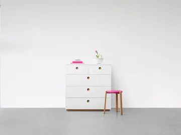 Keep high cômoda - Carvalho branco-oleado, 95x98x40 cm - A2