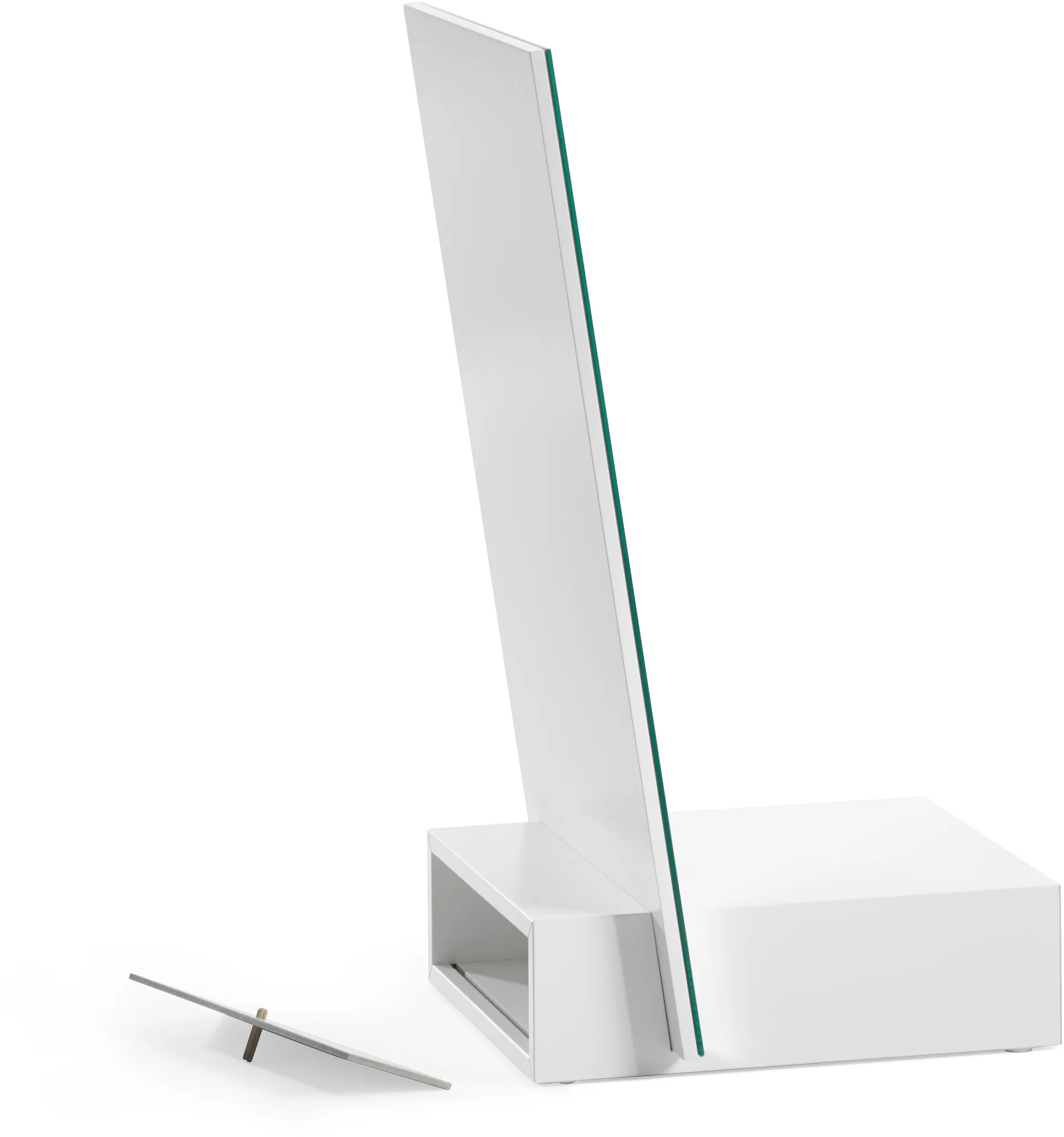 Me espelho de mesa com arrumação, Branco, 34x57x30 cm A2