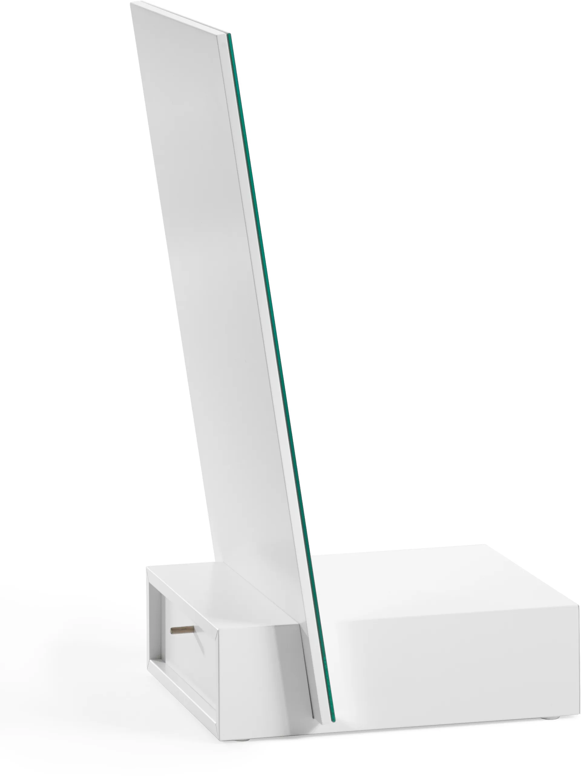 Me espelho de mesa com arrumação, Branco, 34x57x30 cm A2