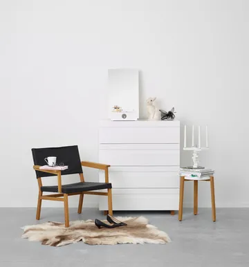 Me espelho de mesa com arrumação - Branco, 34x57x30 cm - A2