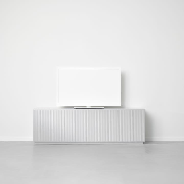 Mesa de apoio Beam , Cinzento claro, rodapé carvalho branco  A2