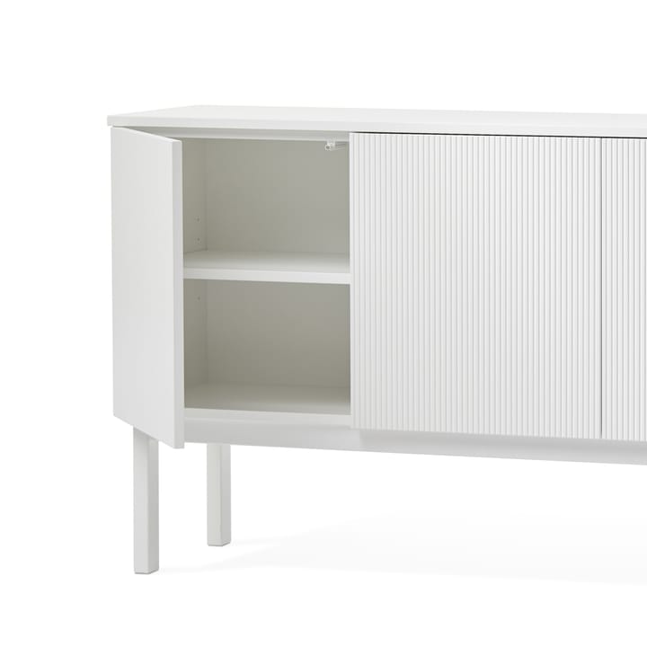 Mesa de apoio Beam , Cinzento claro, rodapé carvalho branco  A2