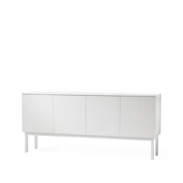 Mesa de apoio Beam - Verniz branco, estrutura branca - A2