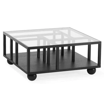 Mesa de centro Show - Preto manchado carvalho-preto - A2