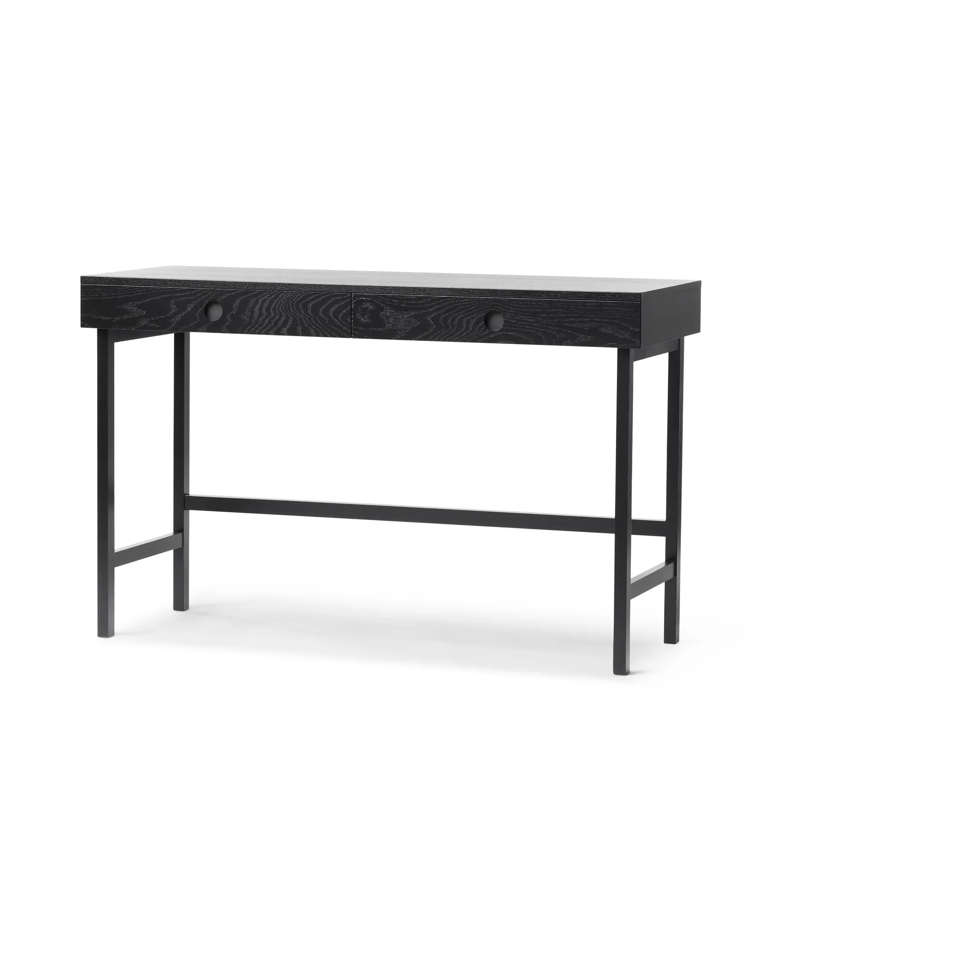 Mind secretária, Carvalho tingido de preto, 118x74x44 cm A2