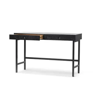 Mind secretária - Carvalho tingido de preto, 118x74x44 cm - A2