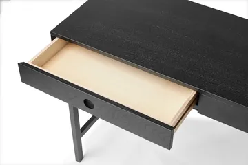 Mind secretária - Carvalho tingido de preto, 118x74x44 cm - A2