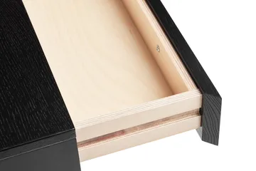 Mind secretária - Carvalho tingido de preto, 118x74x44 cm - A2