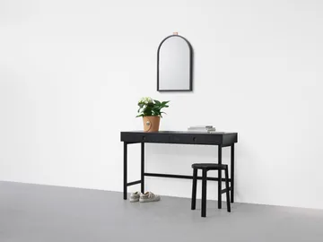 Mind secretária - Carvalho tingido de preto, 118x74x44 cm - A2