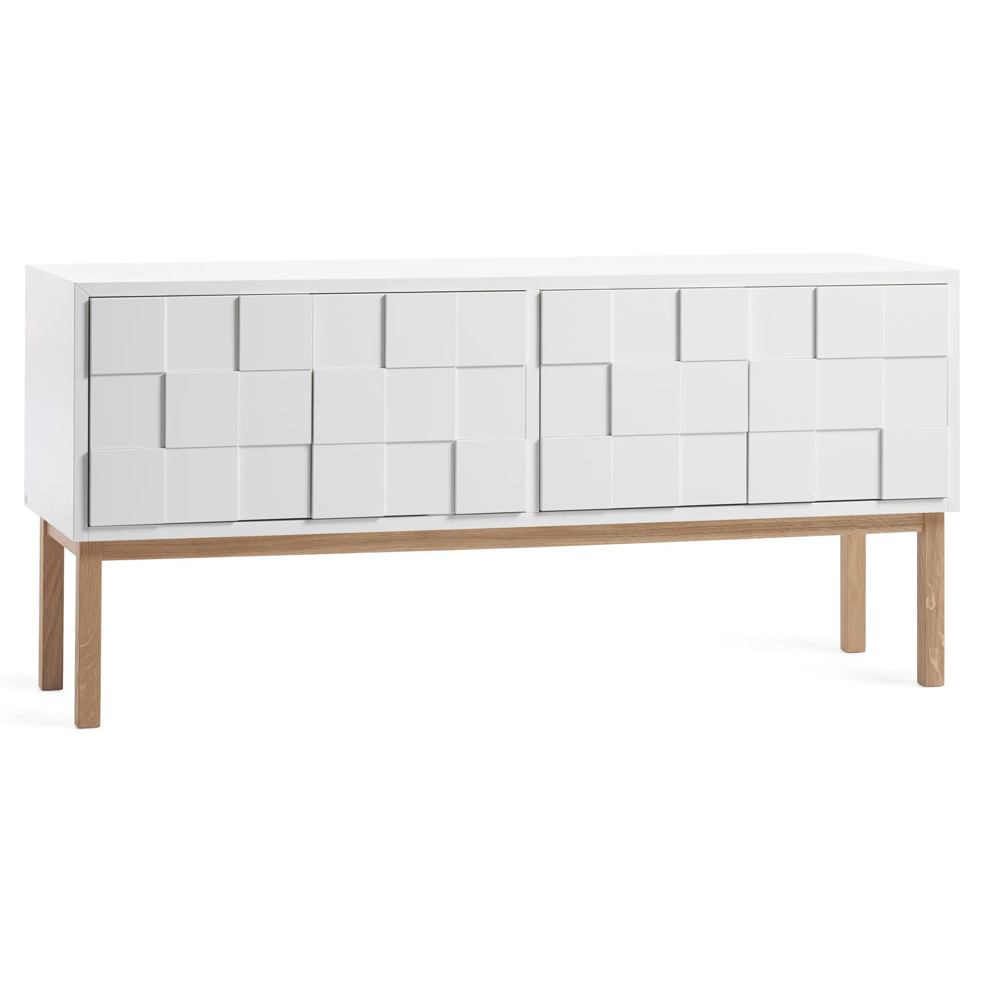 Móvel TV com pernas Collect 2010, Branco Verniz carvalho A2