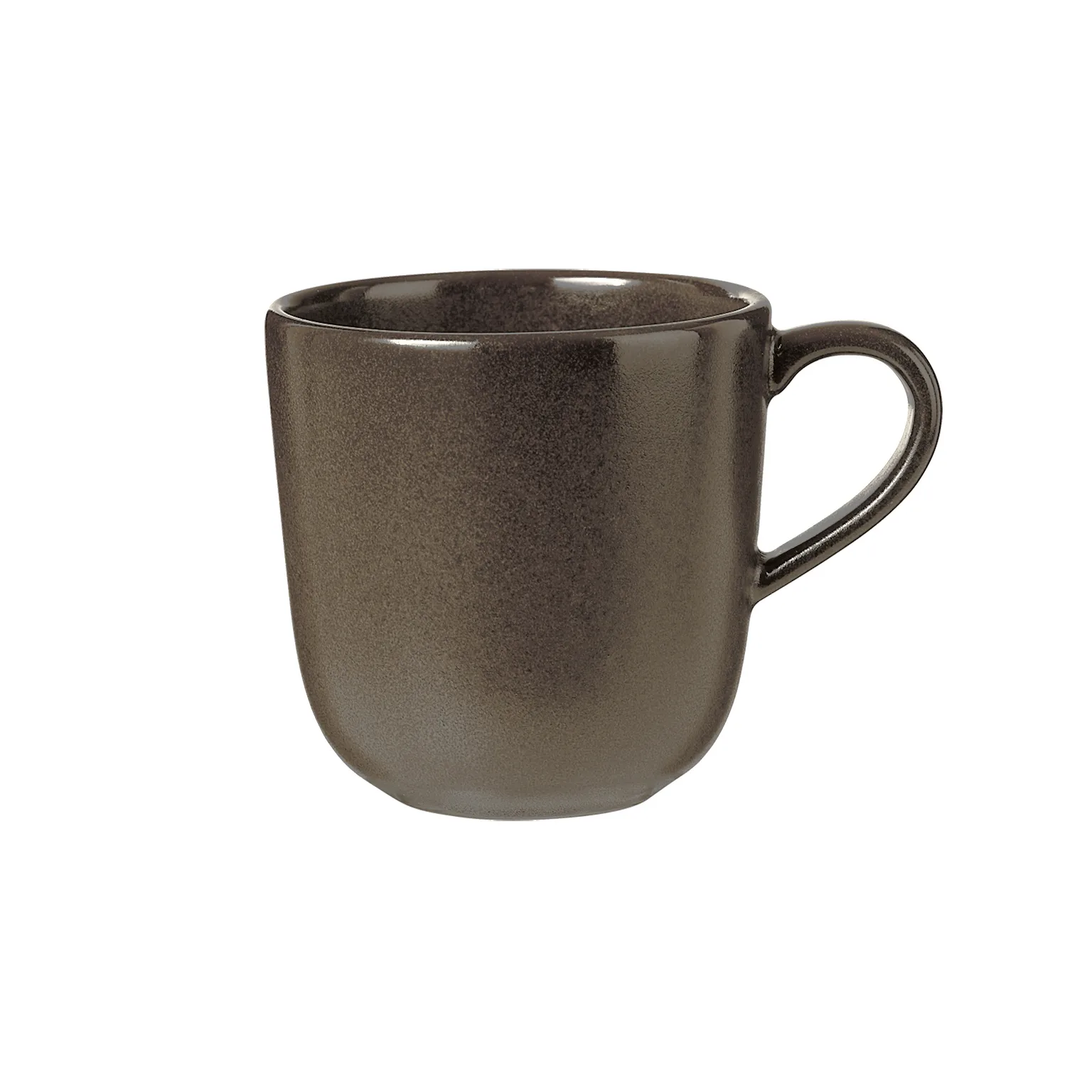 Caneca com asa Raw 20 cl, Metallic brown Aida