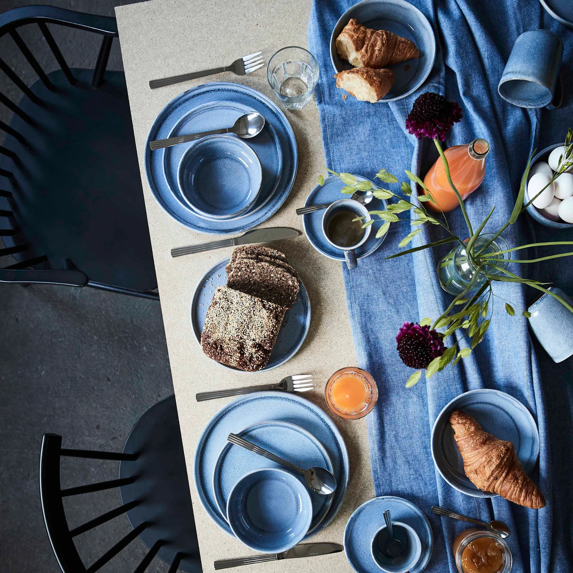 Chávena e pires Søholm Sonja, 2 un., Azul Aida