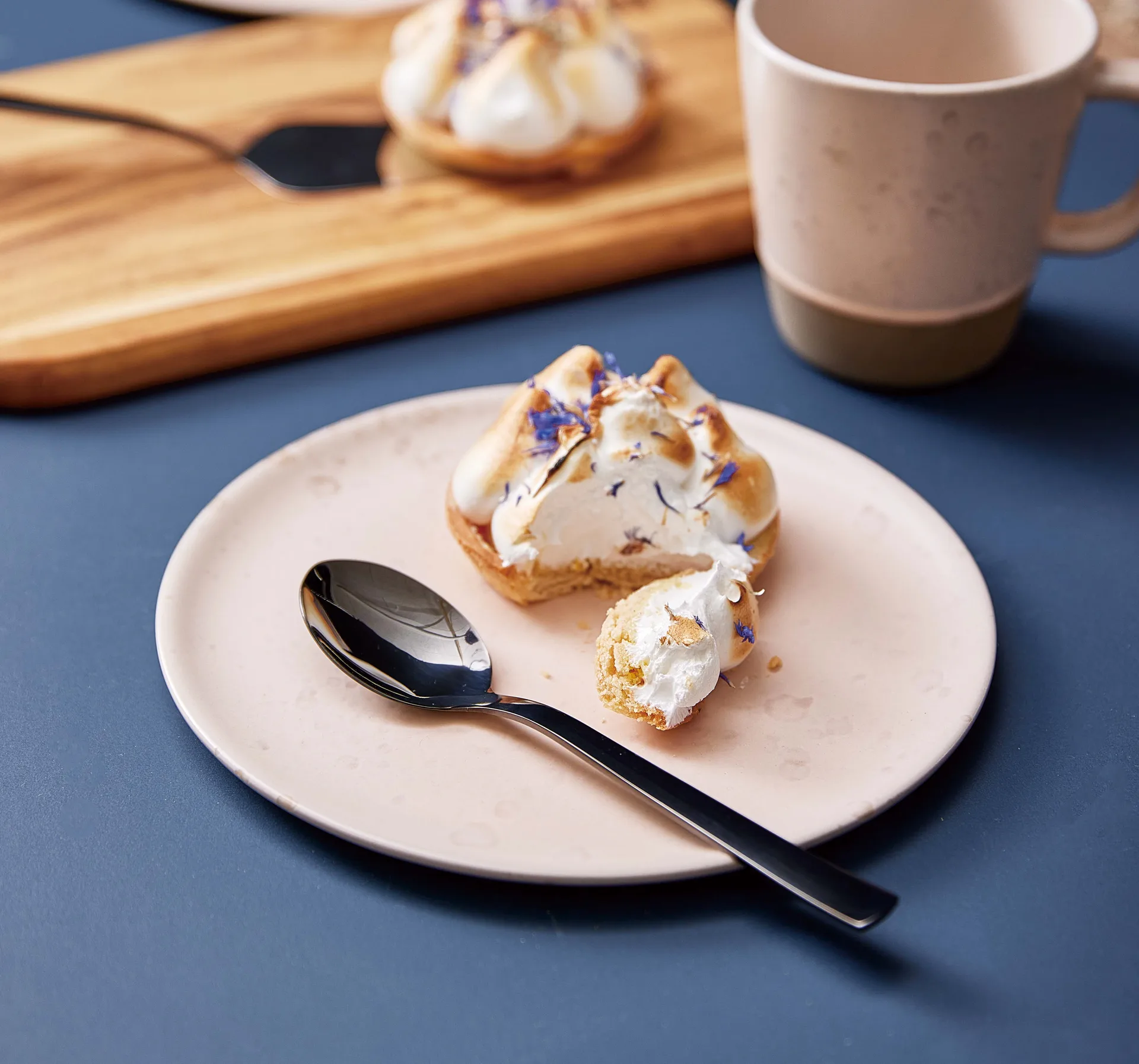 Colher de sobremesa Raw 4-unidades , Preto Aida