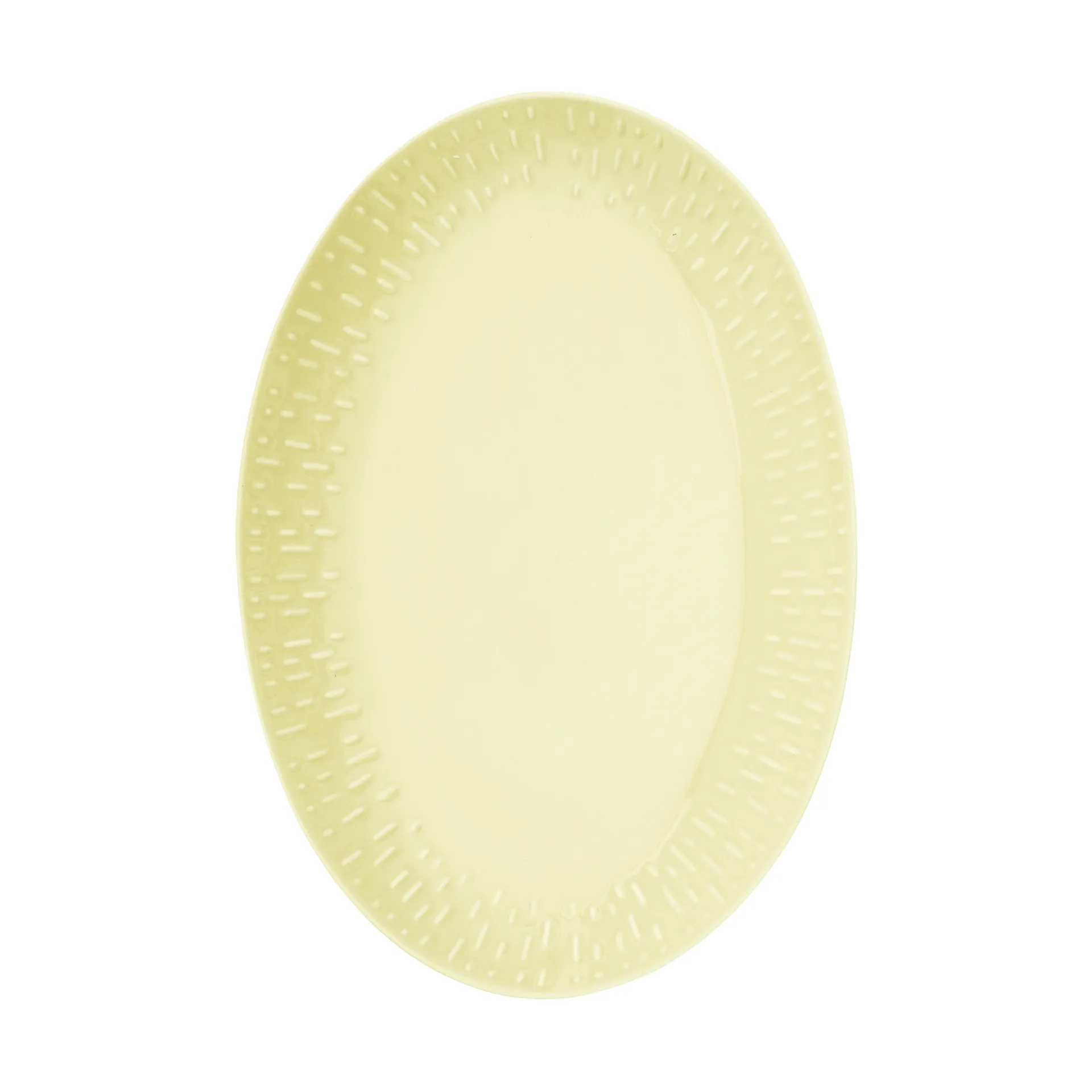 Confetti prato oval, Lemon, 25,5x36 cm Aida