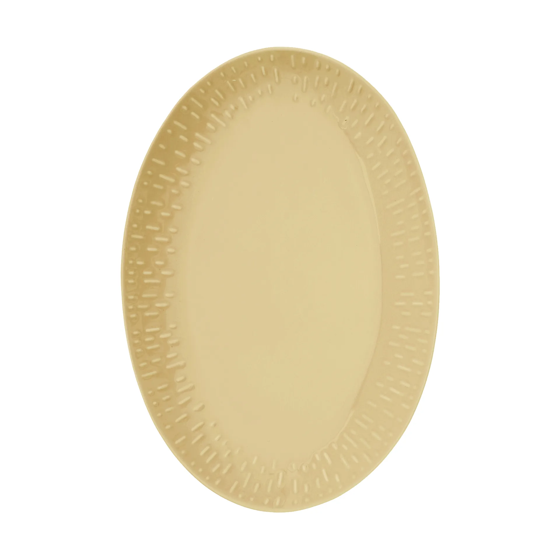 Confetti prato oval, Mustard, 25,5x36 cm Aida