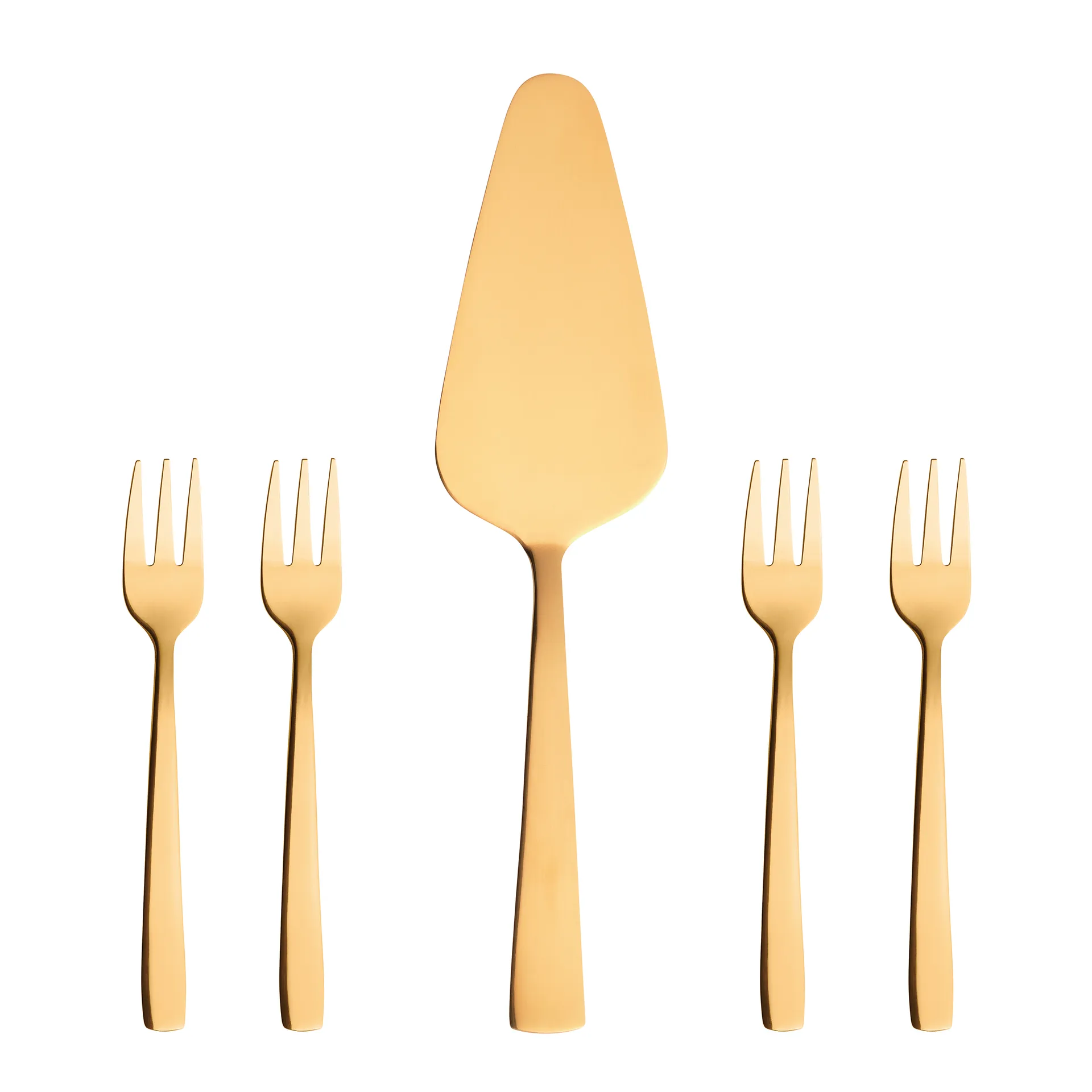 Conjunto para bolos Raw, 5 peças, dourado Aida