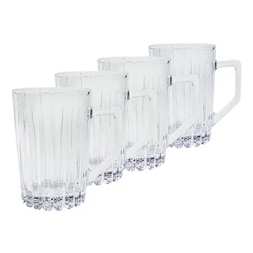 Copo com pega Relief, 4 un. - Clear - Aida