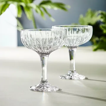 Copo de champanhe Relief, 4 un. - Clear - Aida