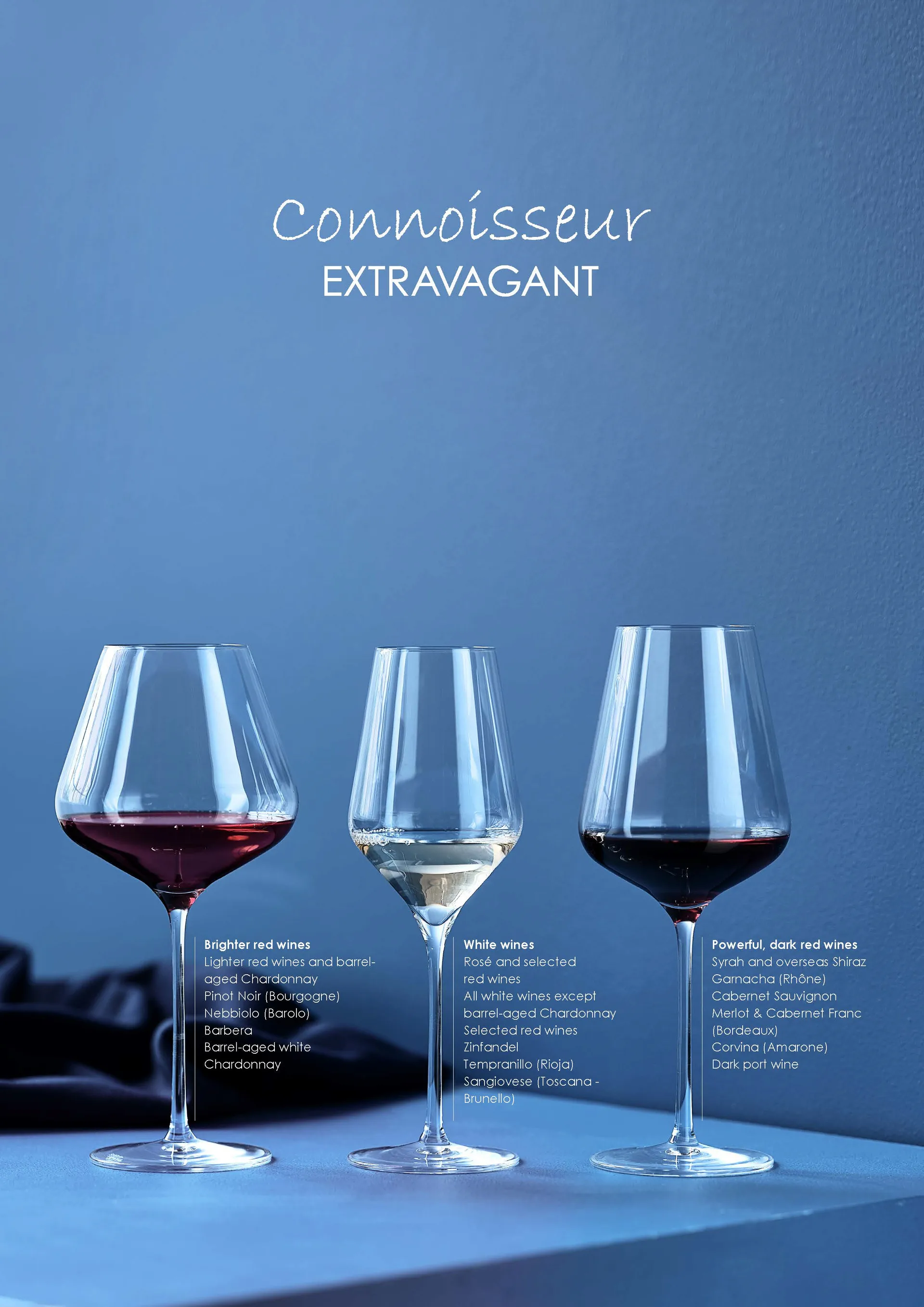 Copo de vinho branco Connoisseur Extravagant 40,5 cl 4 un., Clear Aida