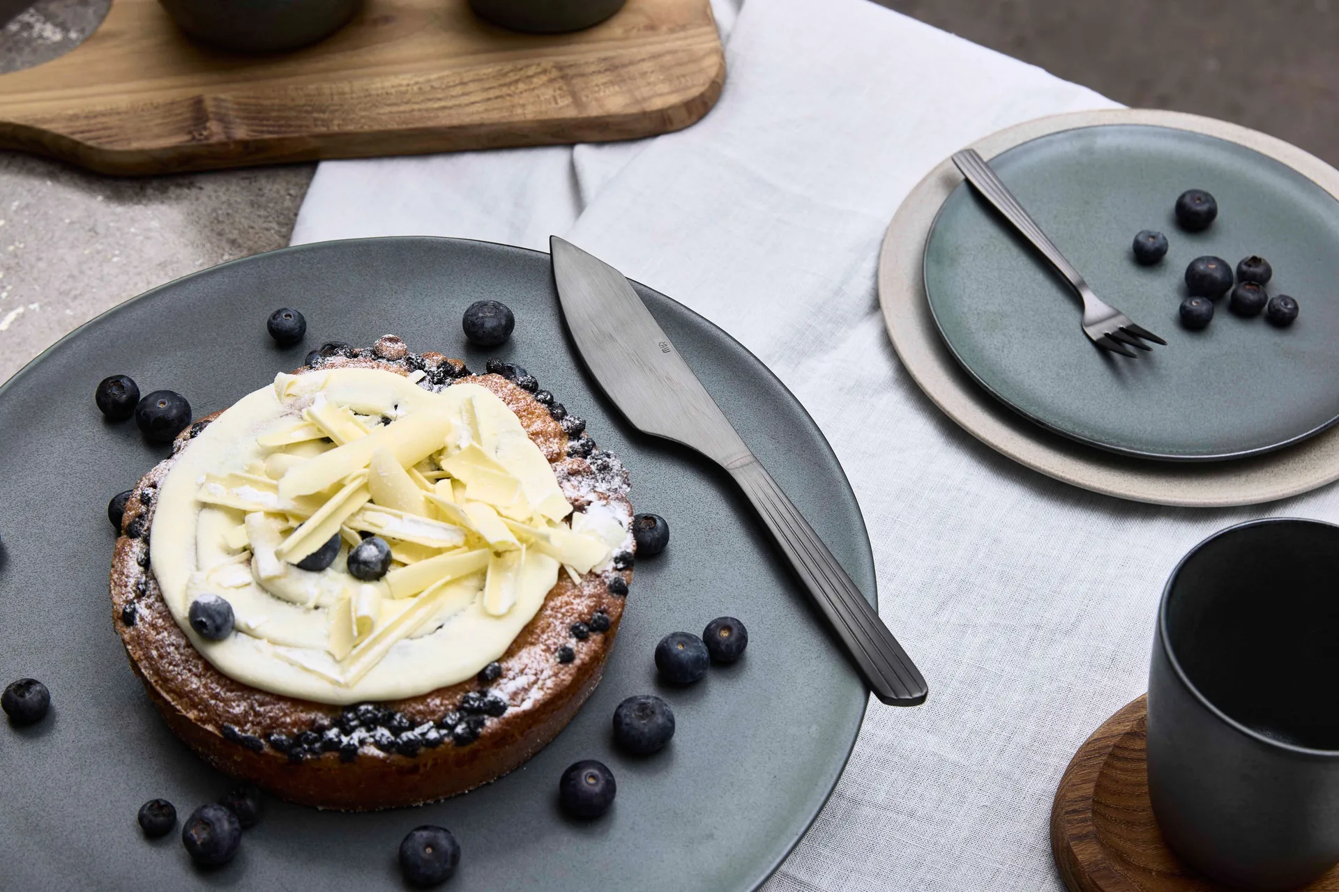 Faca de bolo Raw, Preto mate Aida