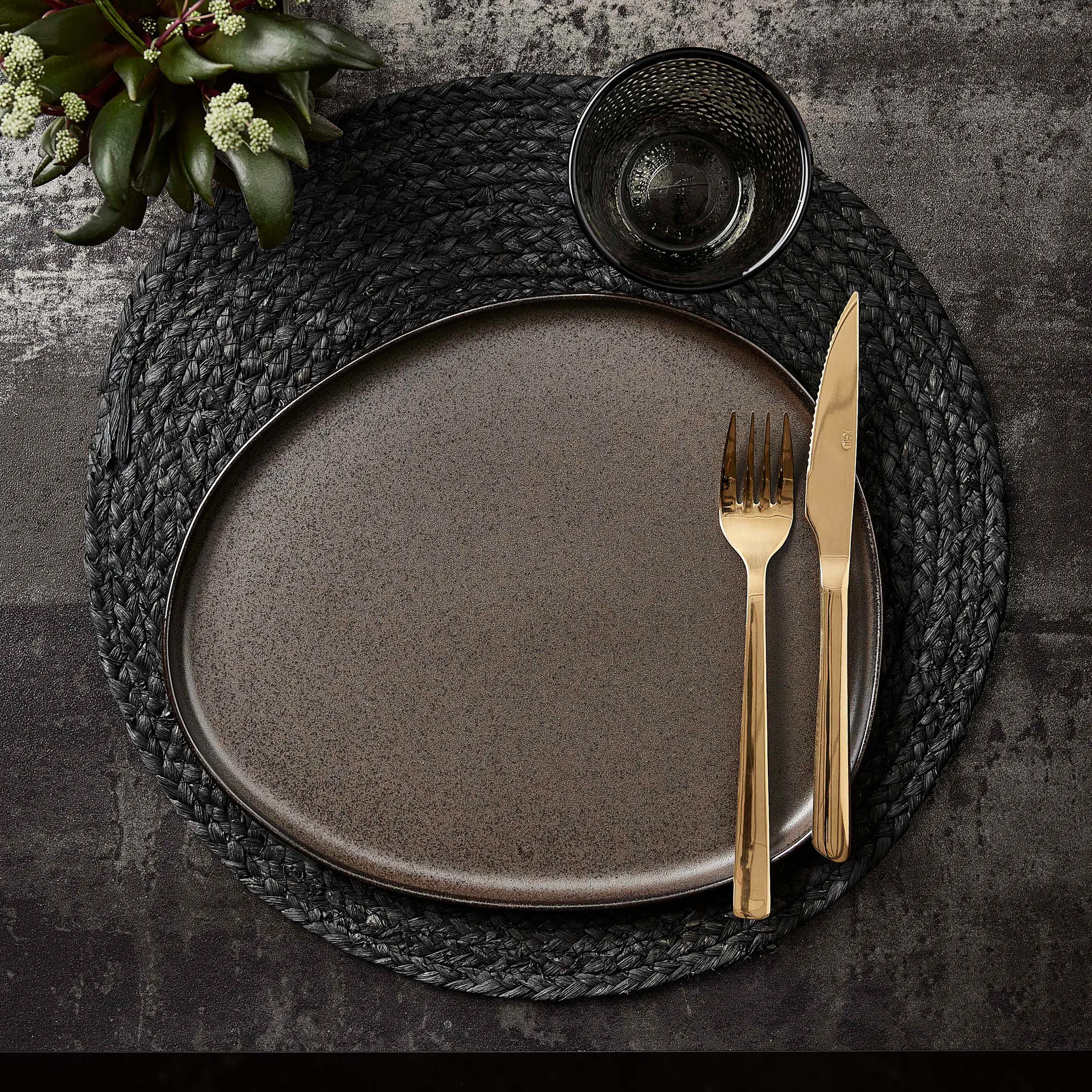 Faca para carne Raw 4-unidades, Dourado Aida