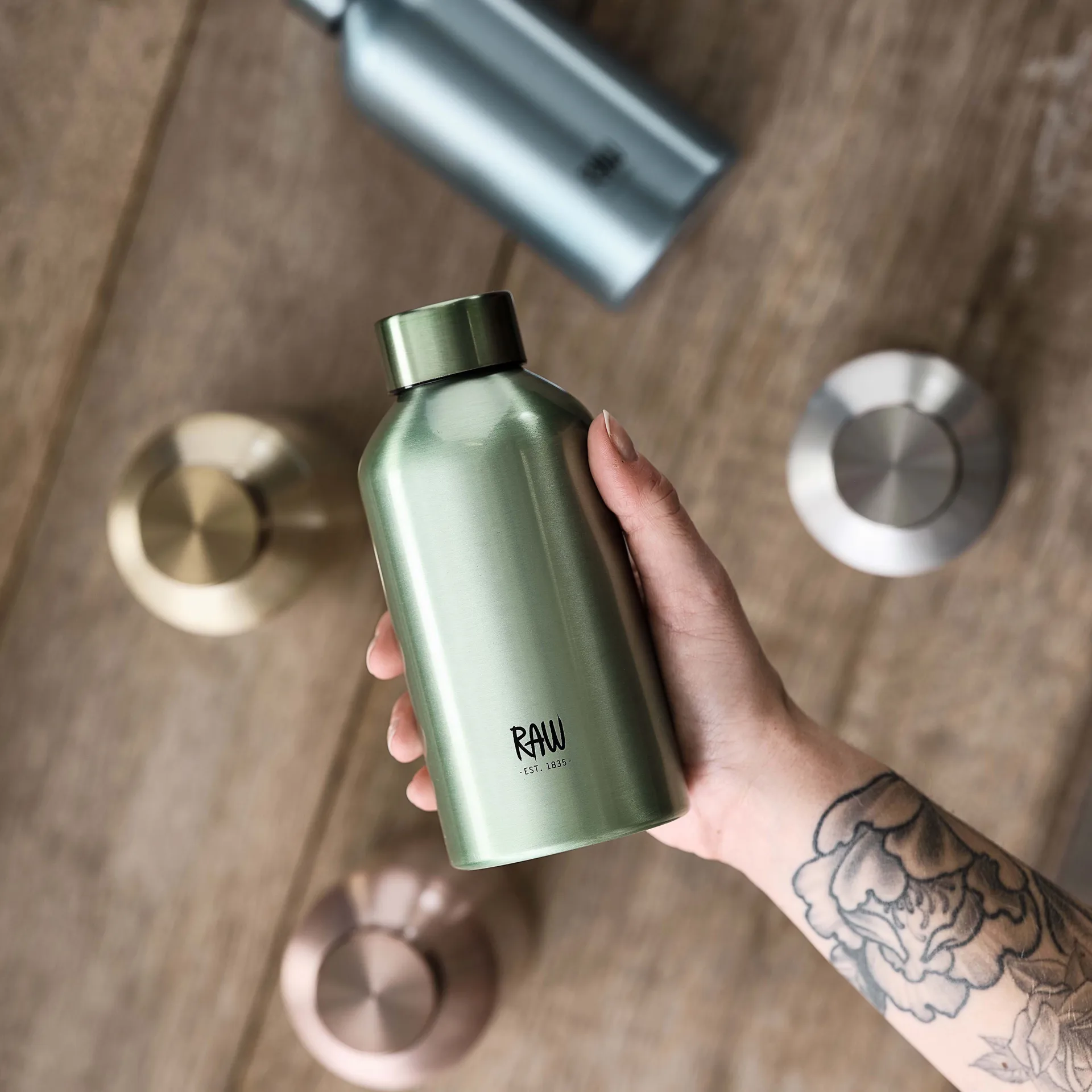 Garrafa de alumínio To Go Raw 0,5 L, Cobre Aida