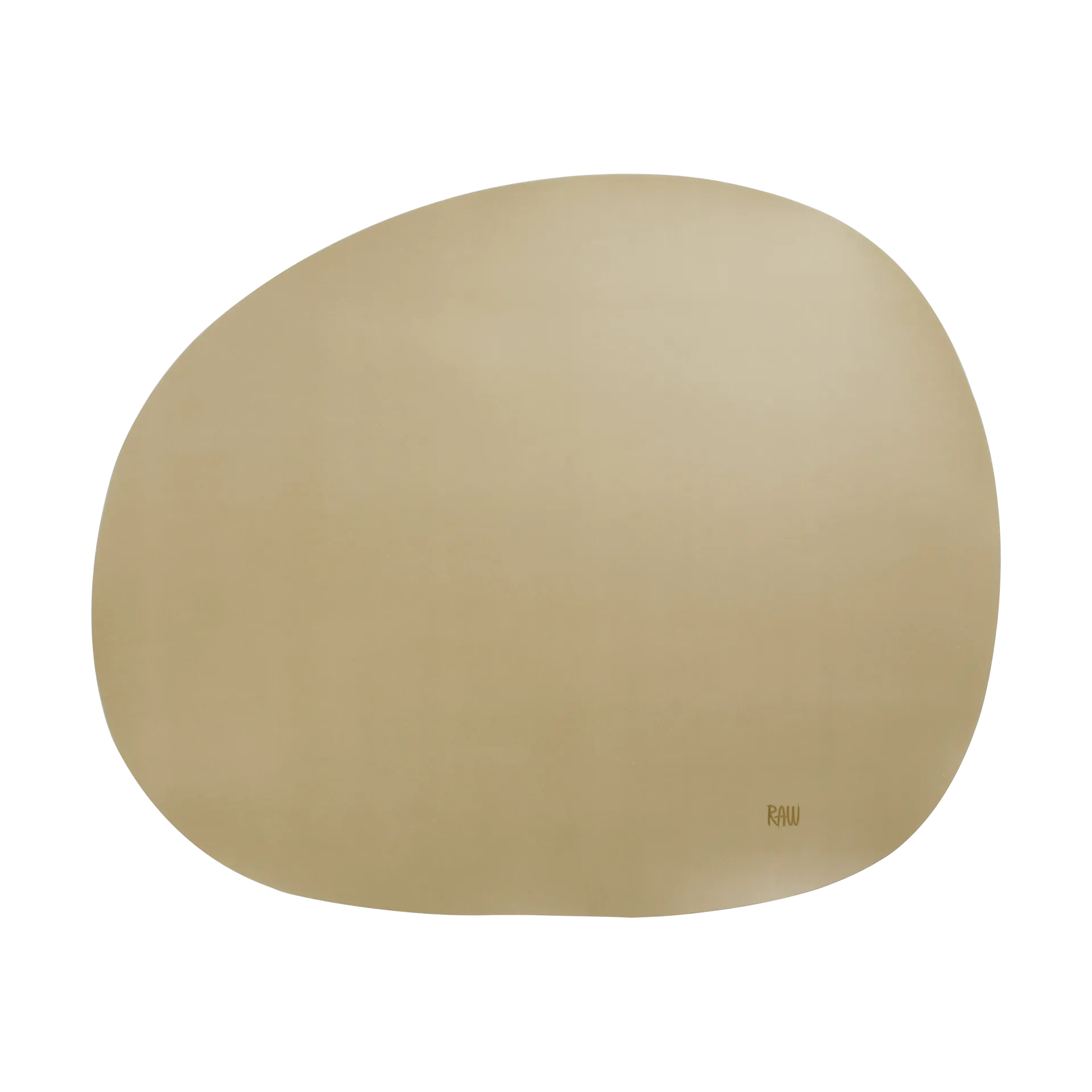 Individual de mesa em silicone Raw creative 41x33,5 cm, Beige Aida