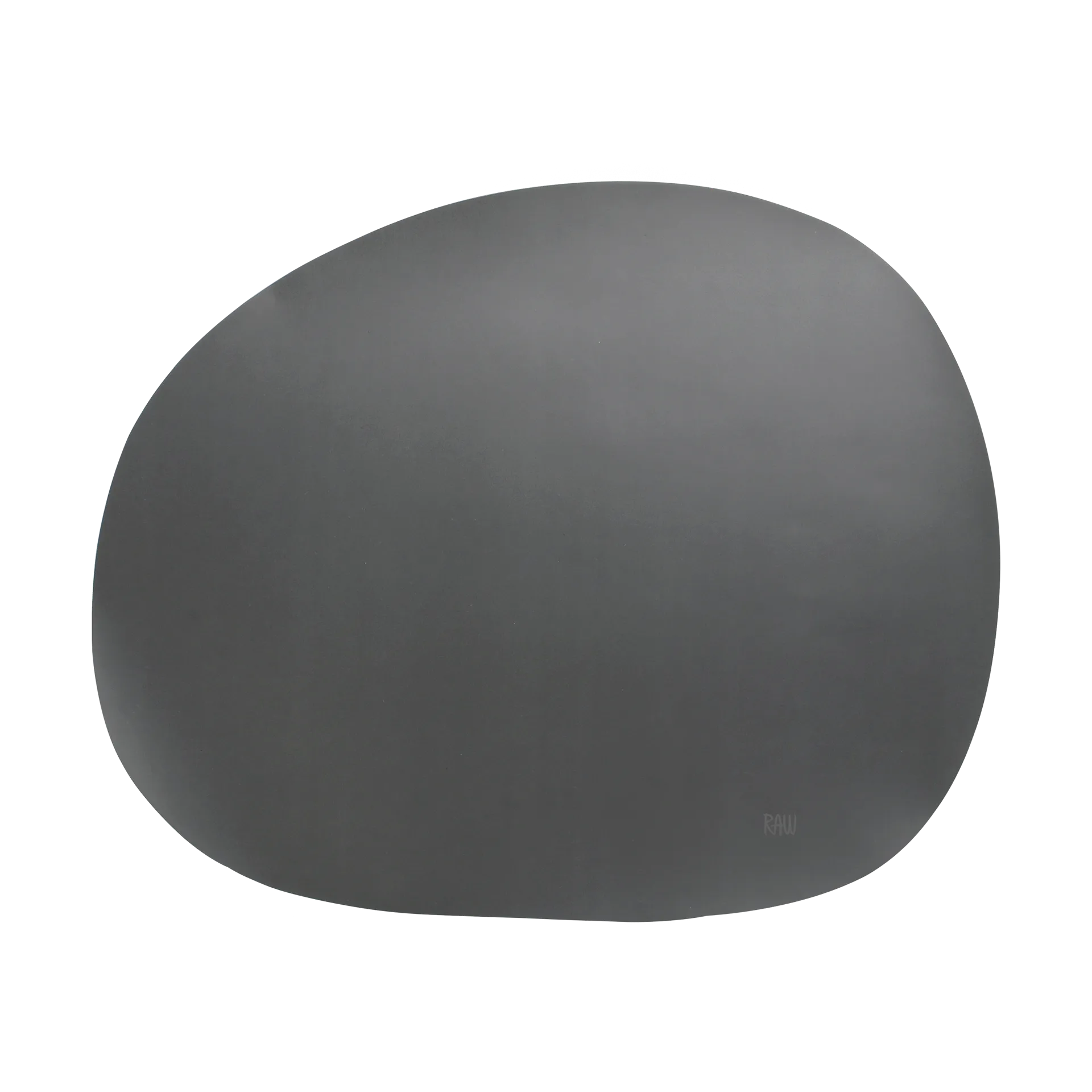 Individual de mesa em silicone Raw creative 41x33,5 cm, Cinza Aida