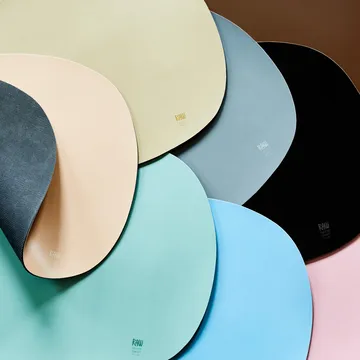 Individual de mesa em silicone Raw creative 41x33,5 cm - Verde - Aida