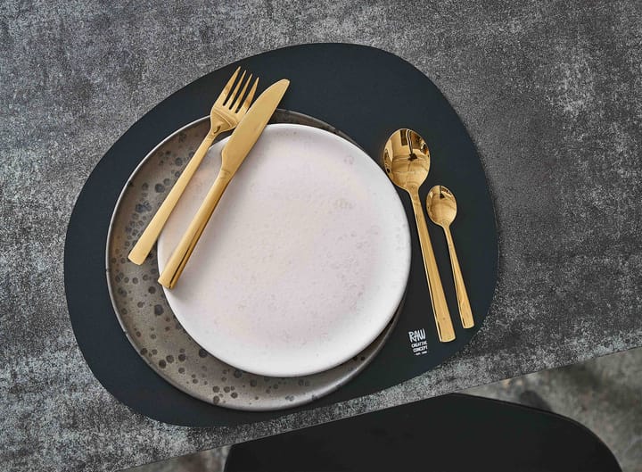 Individual de mesa Raw 41 x 33,5 cm, preto Aida
