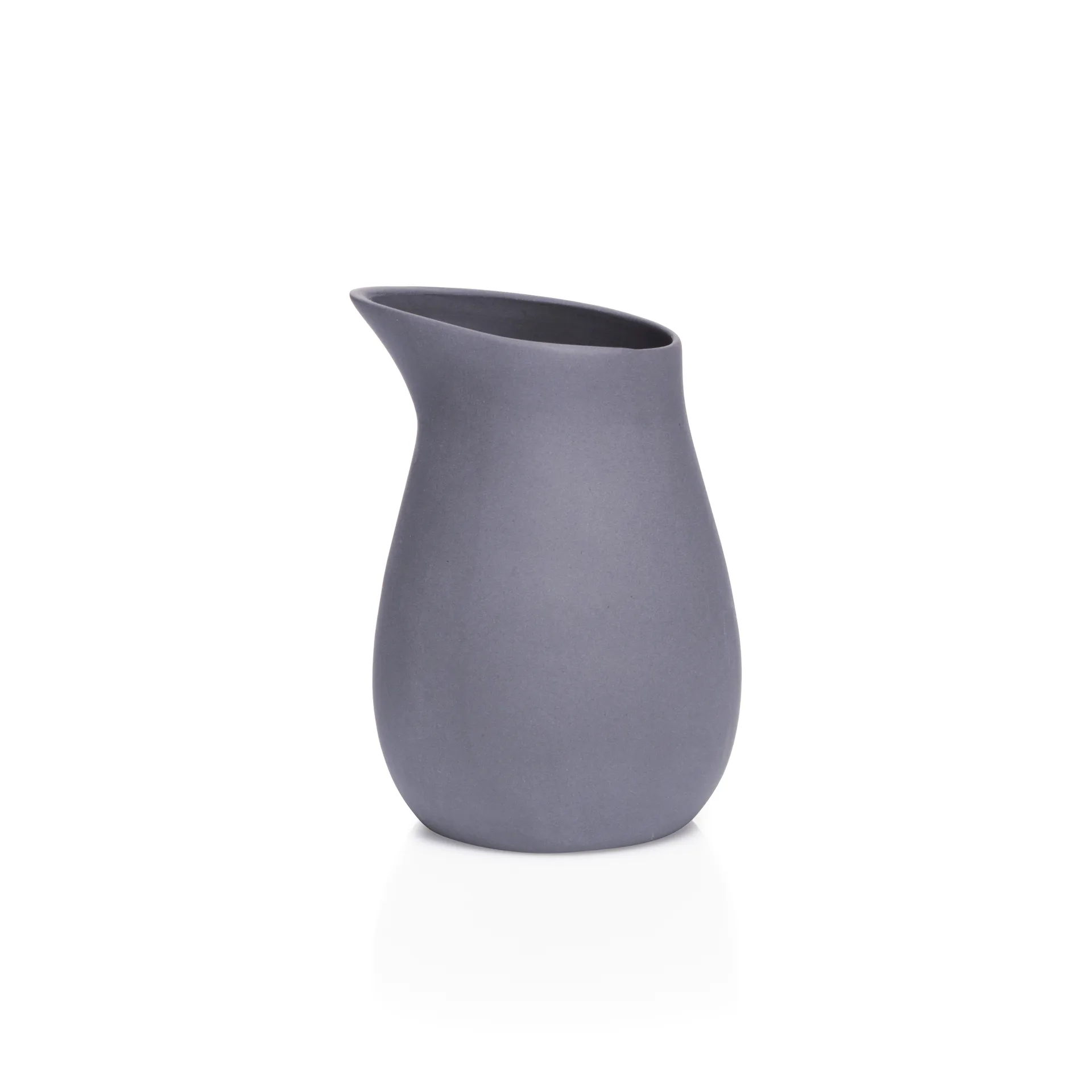 Jarra para natas Raw stoneware 0,2 l, cinza Aida