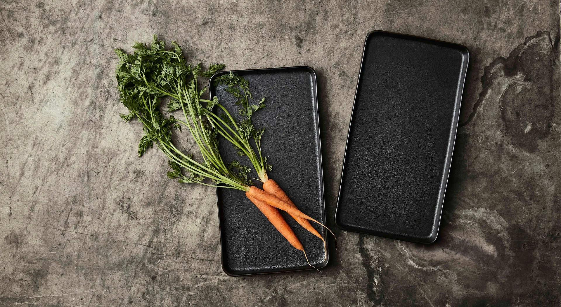 Pires Raw 18x34 cm 2-un., Titanium Black Aida