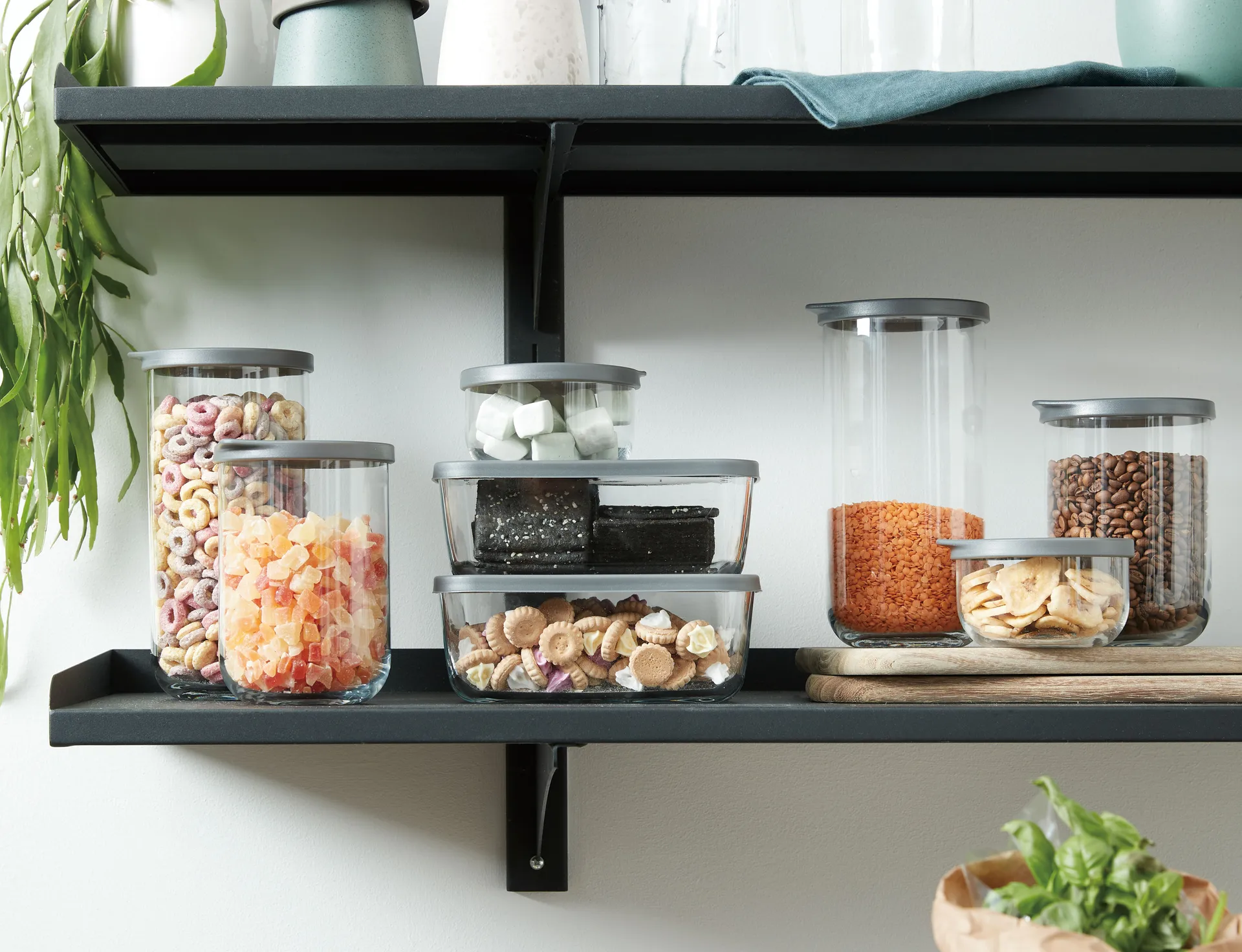 Pote com tampa Café 38 cl, Clear Aida