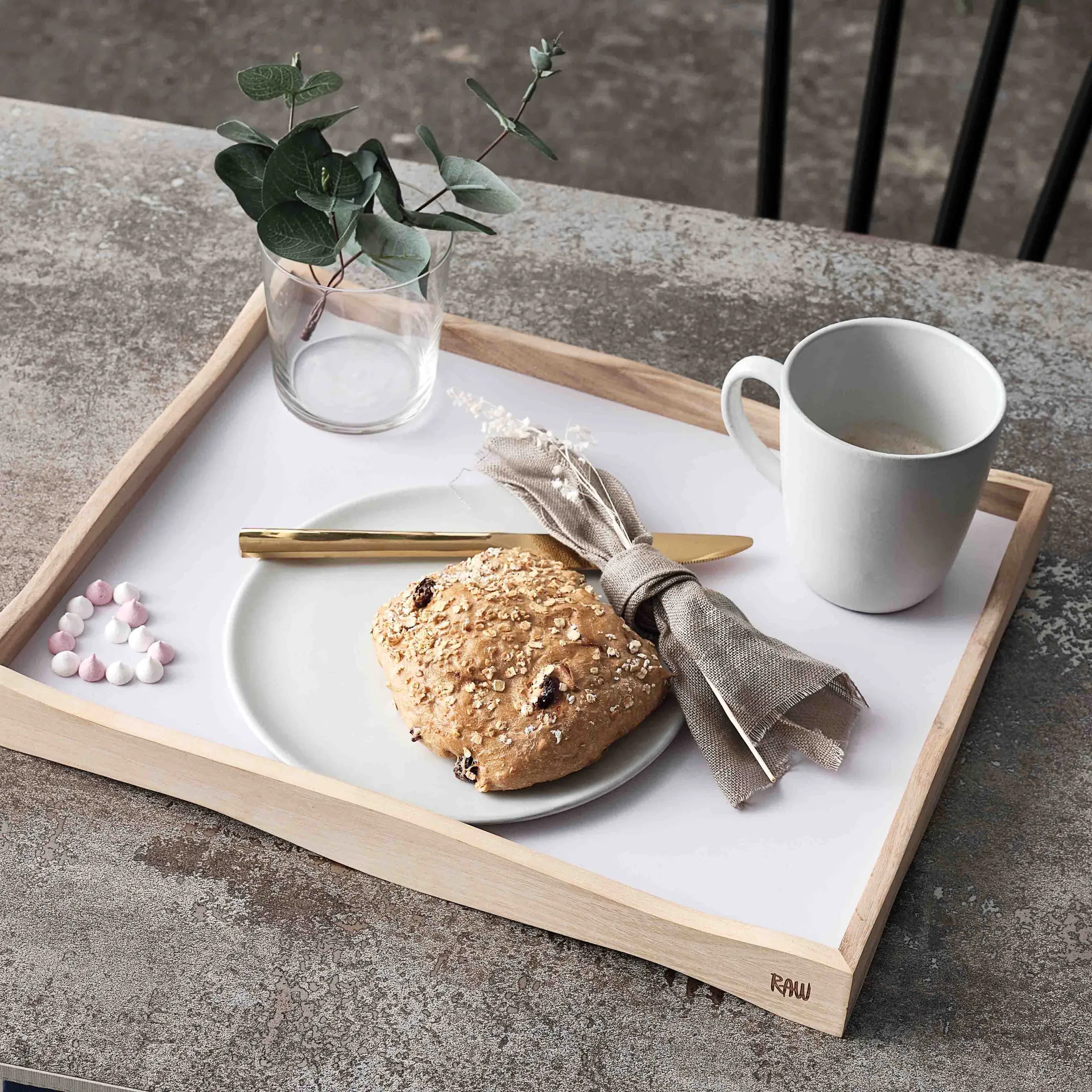 Prato Raw Ø20 cm, Arctic white Aida