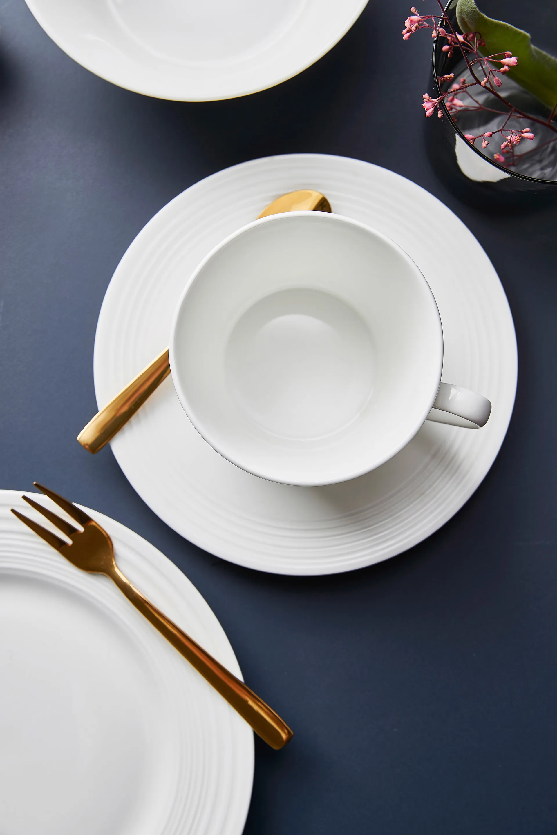 Talheres Raw, 60 peças , Dourado Aida