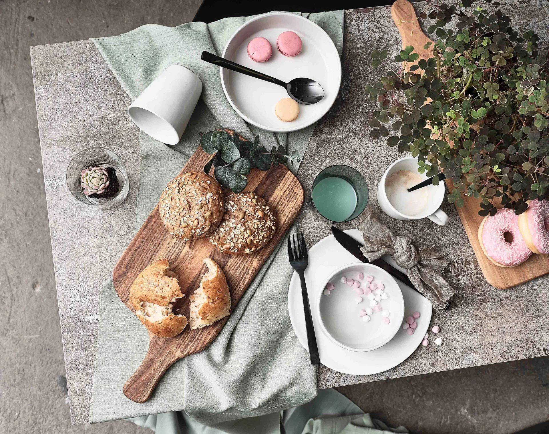 Talheres Raw, 60 peças , Preto Aida