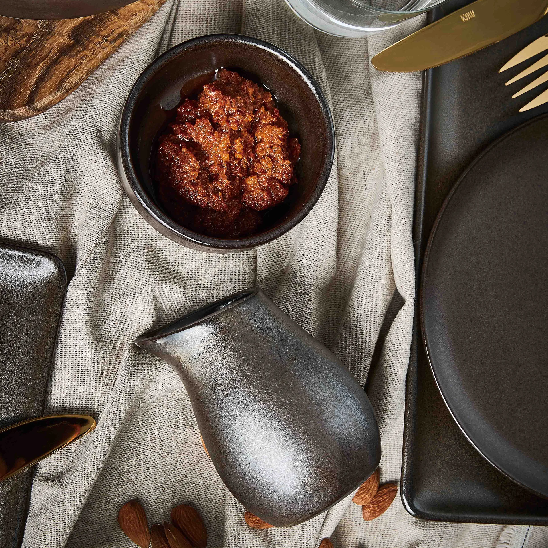 Tigela Raw Ø9,5 cm, metallic brown Aida