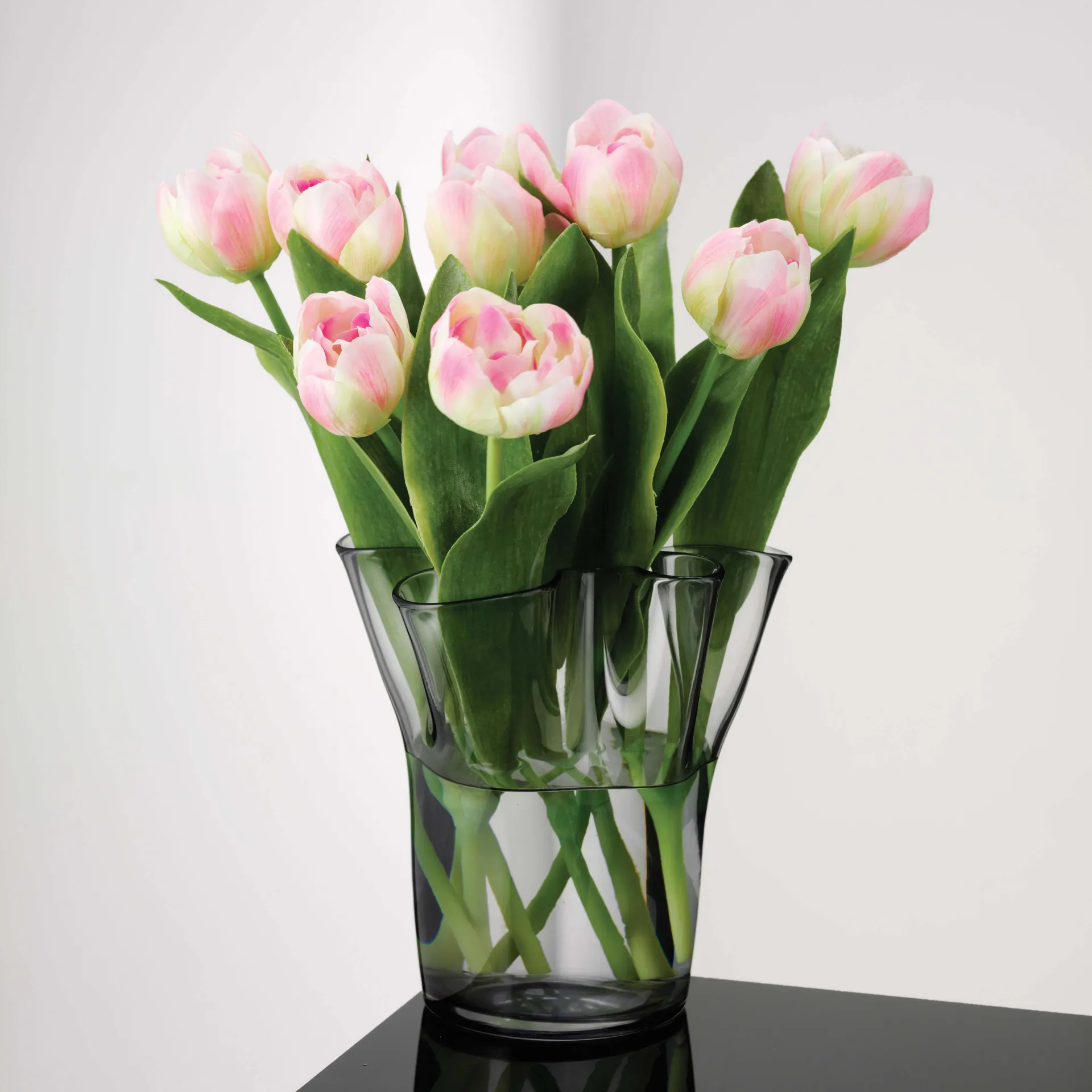 Vaso Tulip 20 cm, smoke Aida