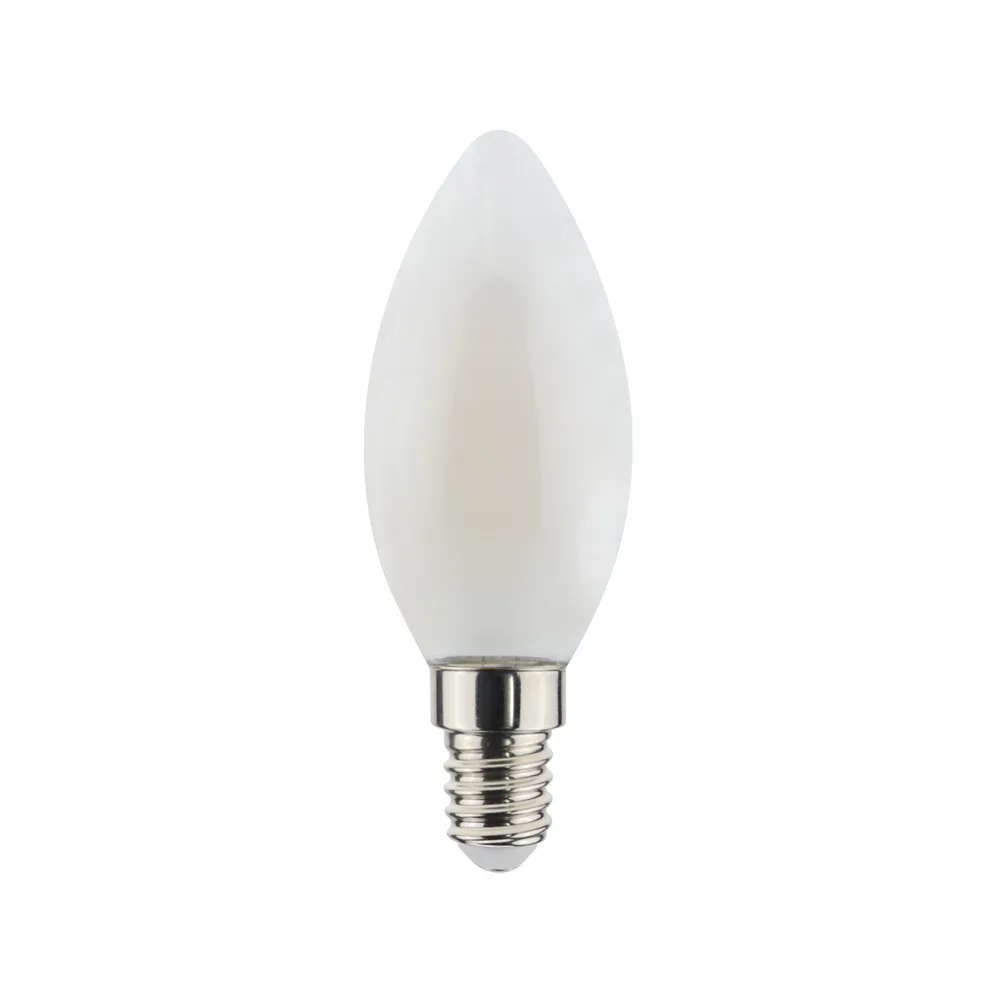 Fonte de luz globo C37 LED Airam Filament, Opala regulável e14, 5w Airam