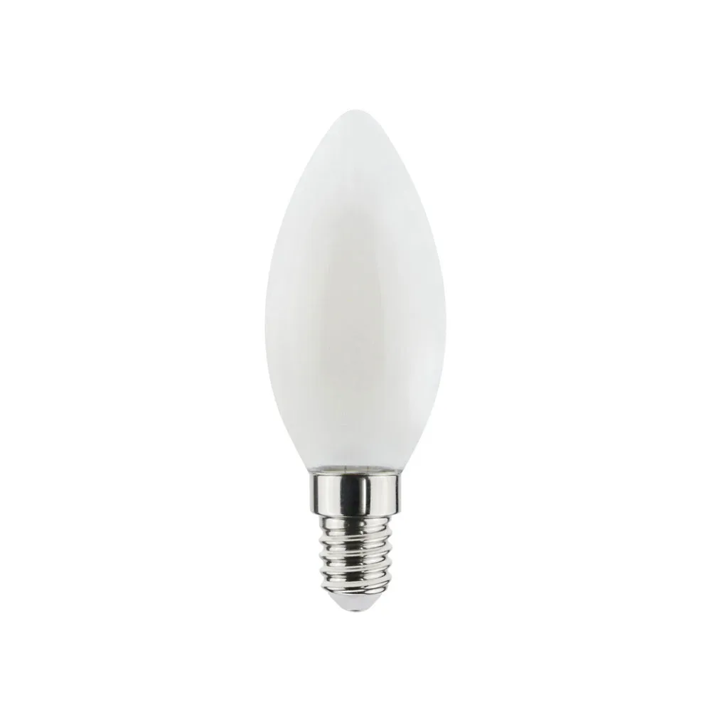 Fonte de luz lustre escuro a quente Airam Filament LED, Opala e14, 5w Airam